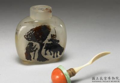 图片[2]-Agate snuff bottle with shepherd design.-China Archive